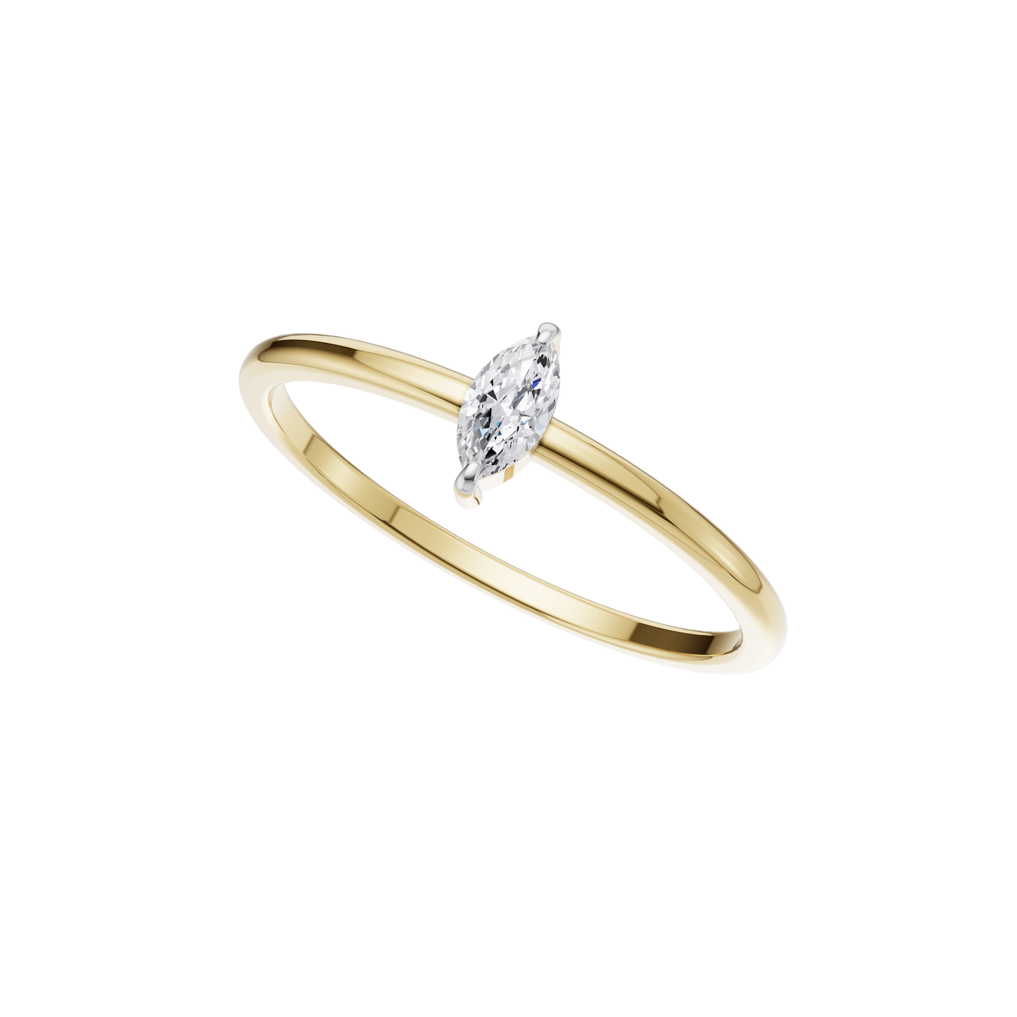 Moonlit Essence Solitaire Ring