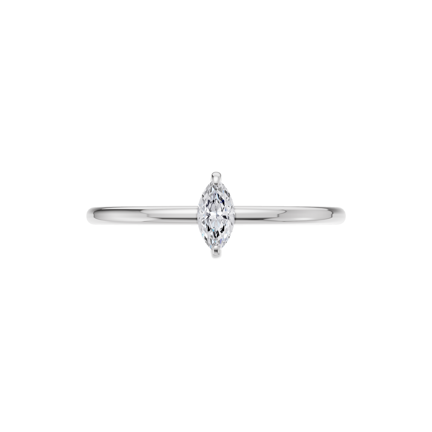 Moonlit Essence Solitaire Ring