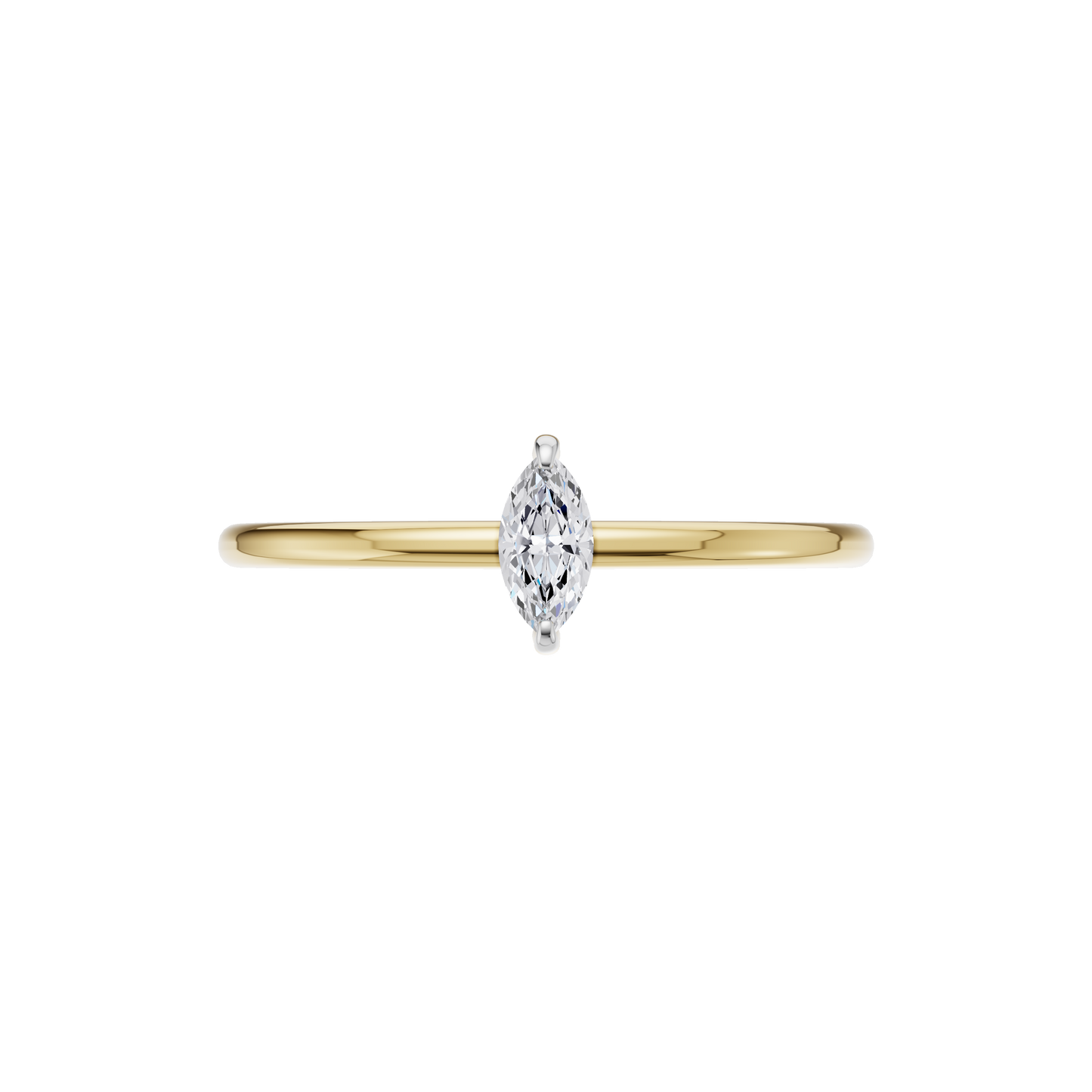 Moonlit Essence Solitaire Ring