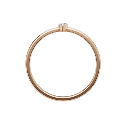 Moonlit Essence Solitaire Ring