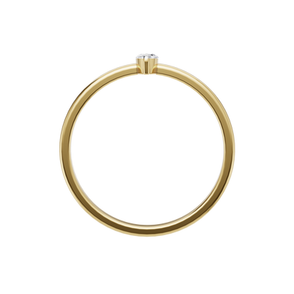 Moonlit Essence Solitaire Ring