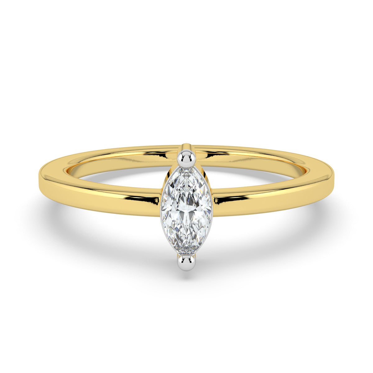 Moonlit Essence Solitaire Ring