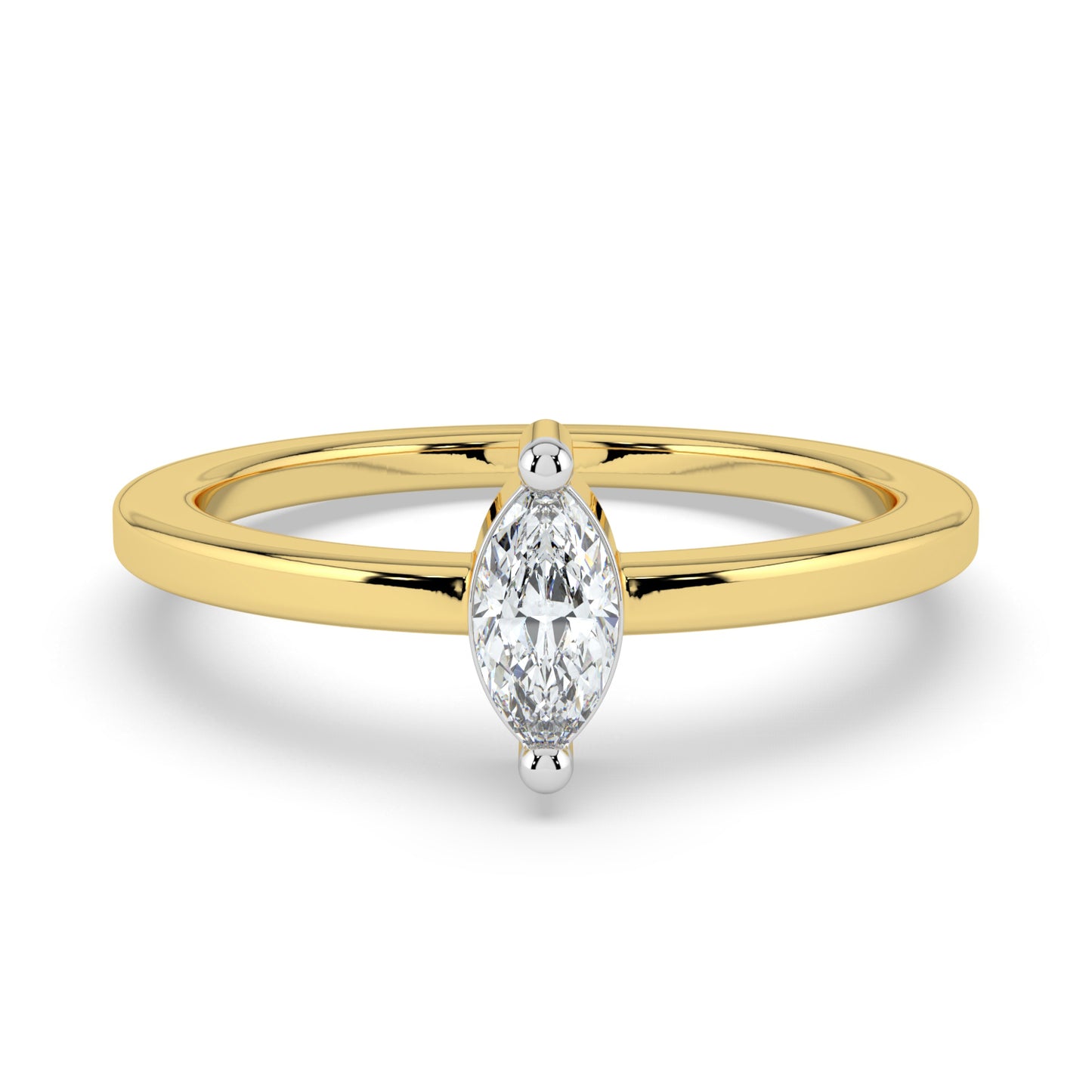 Moonlit Essence Solitaire Ring