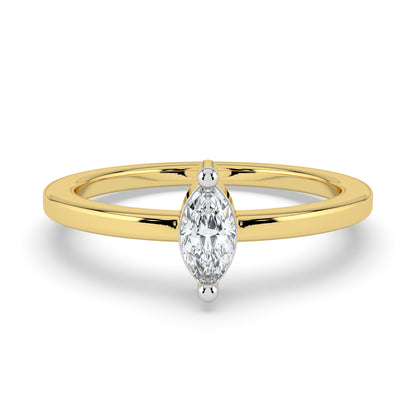 Moonlit Essence Solitaire Ring