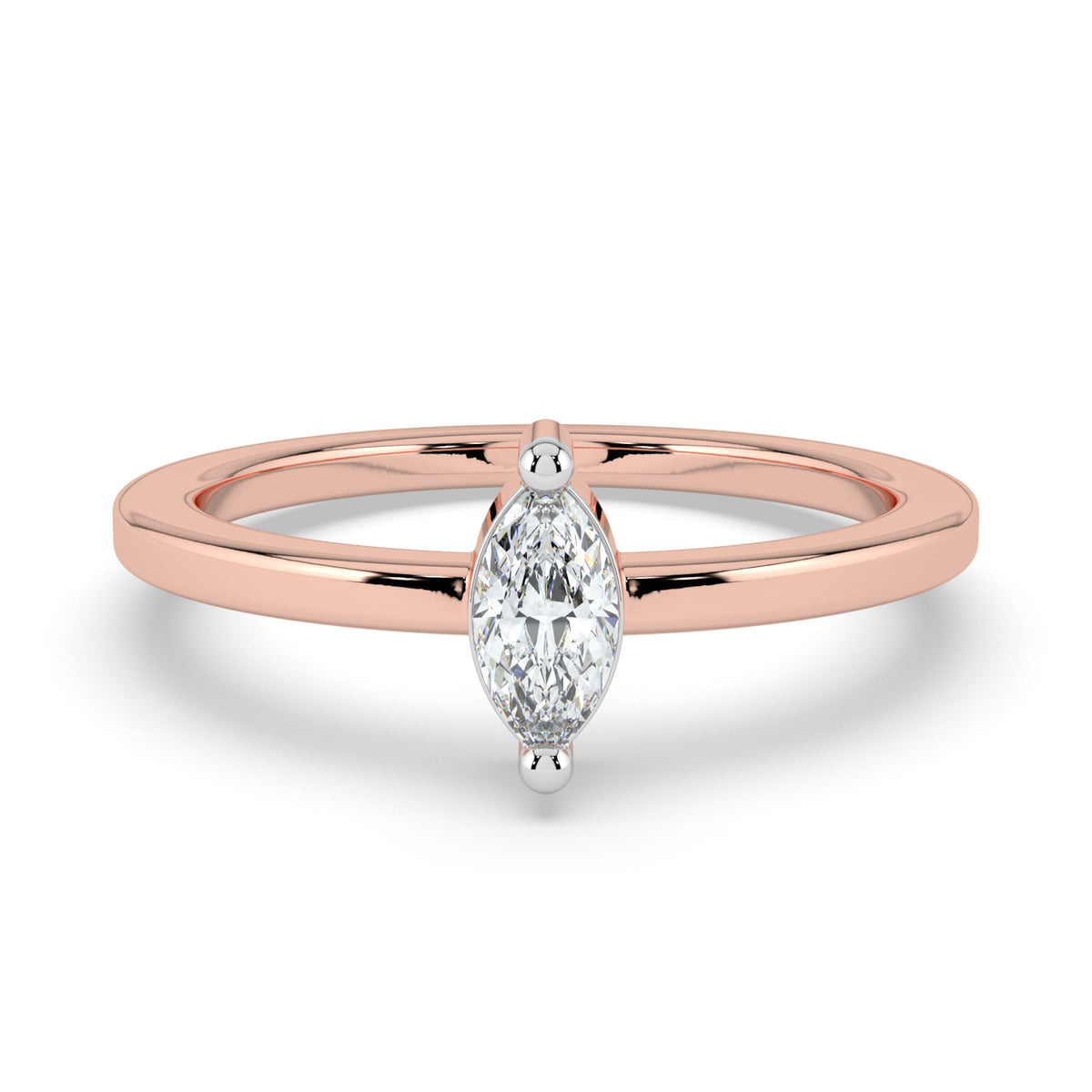 Moonlit Essence Solitaire Ring