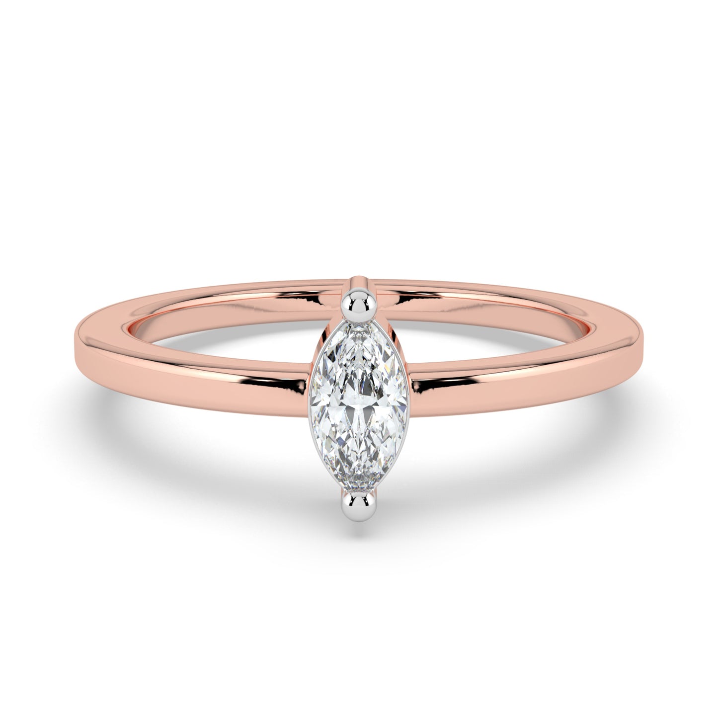 Moonlit Essence Solitaire Ring