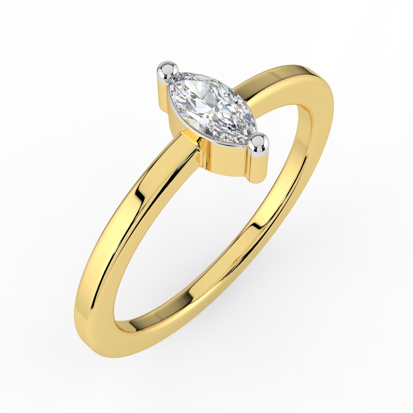Moonlit Essence Solitaire Ring