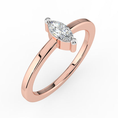 Moonlit Essence Solitaire Ring