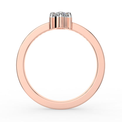 Dazzling Crest Solitaire Ring