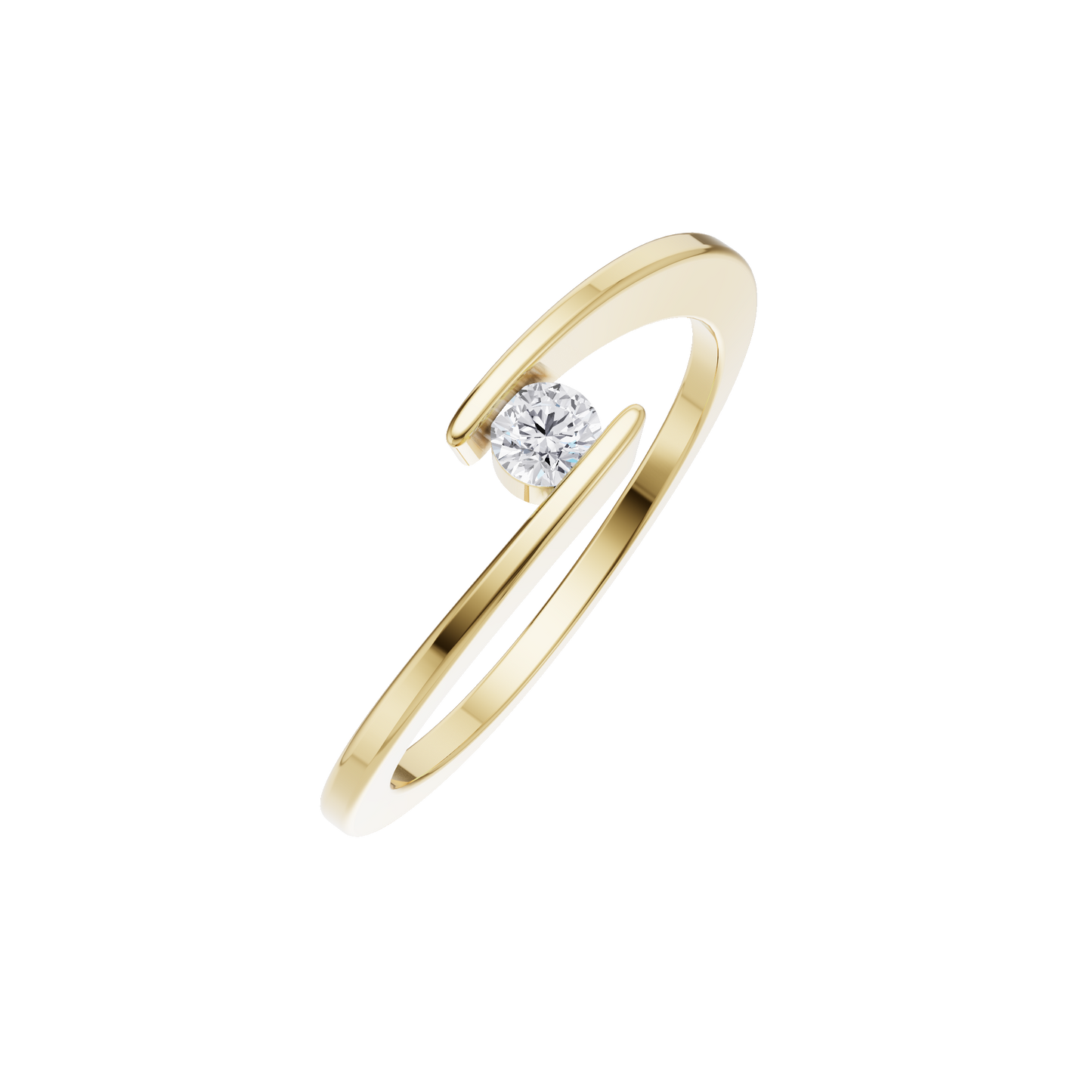 Opulent Shine Solitaire Ring
