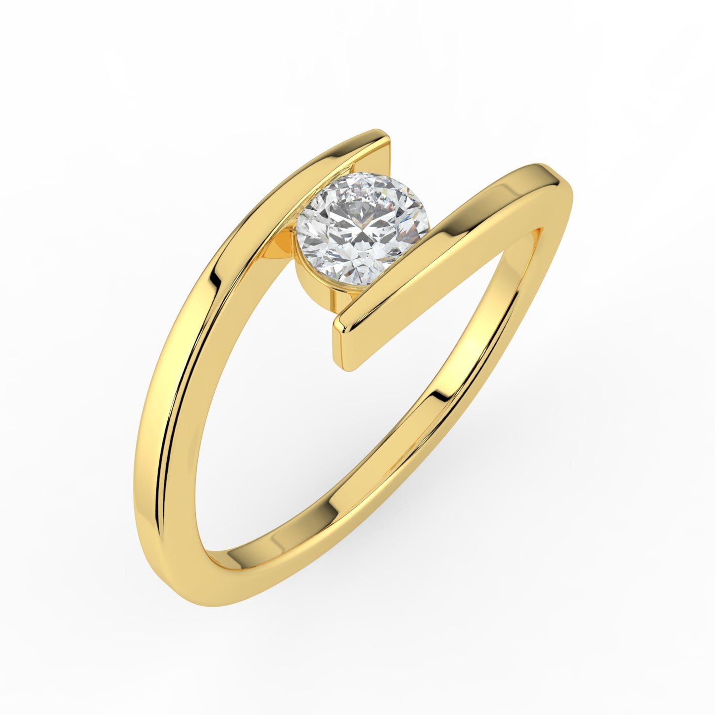 Opulent Shine Solitaire Ring