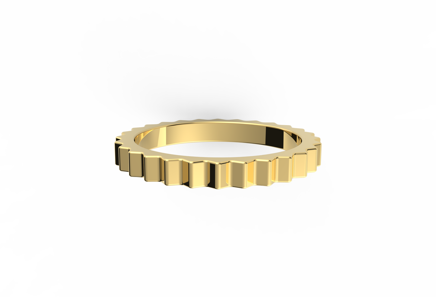 Ridges Textured Band Ring