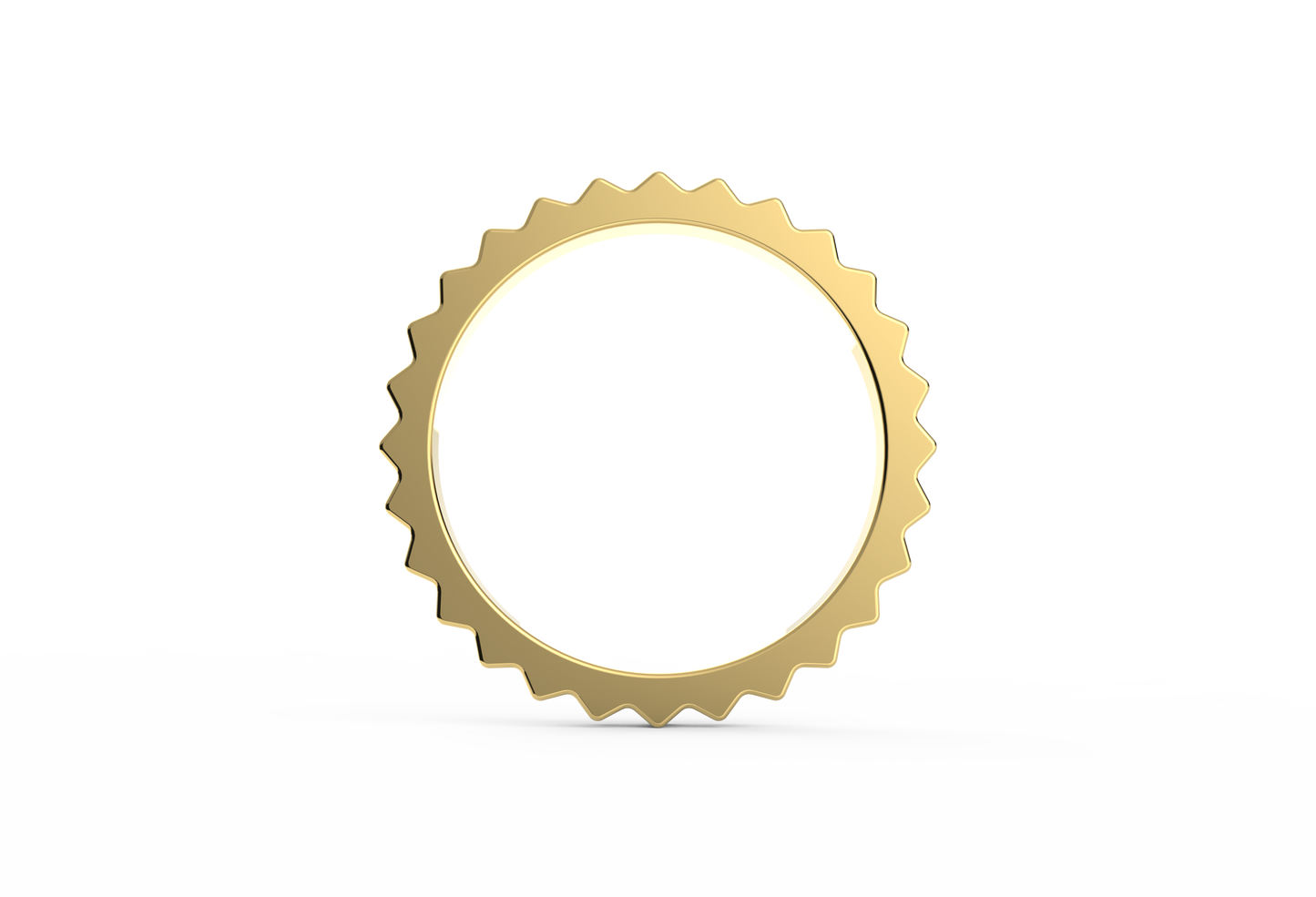 Ridges Textured Band Ring