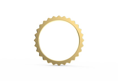Ridges Textured Band Ring