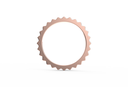 Ridges Textured Band Ring