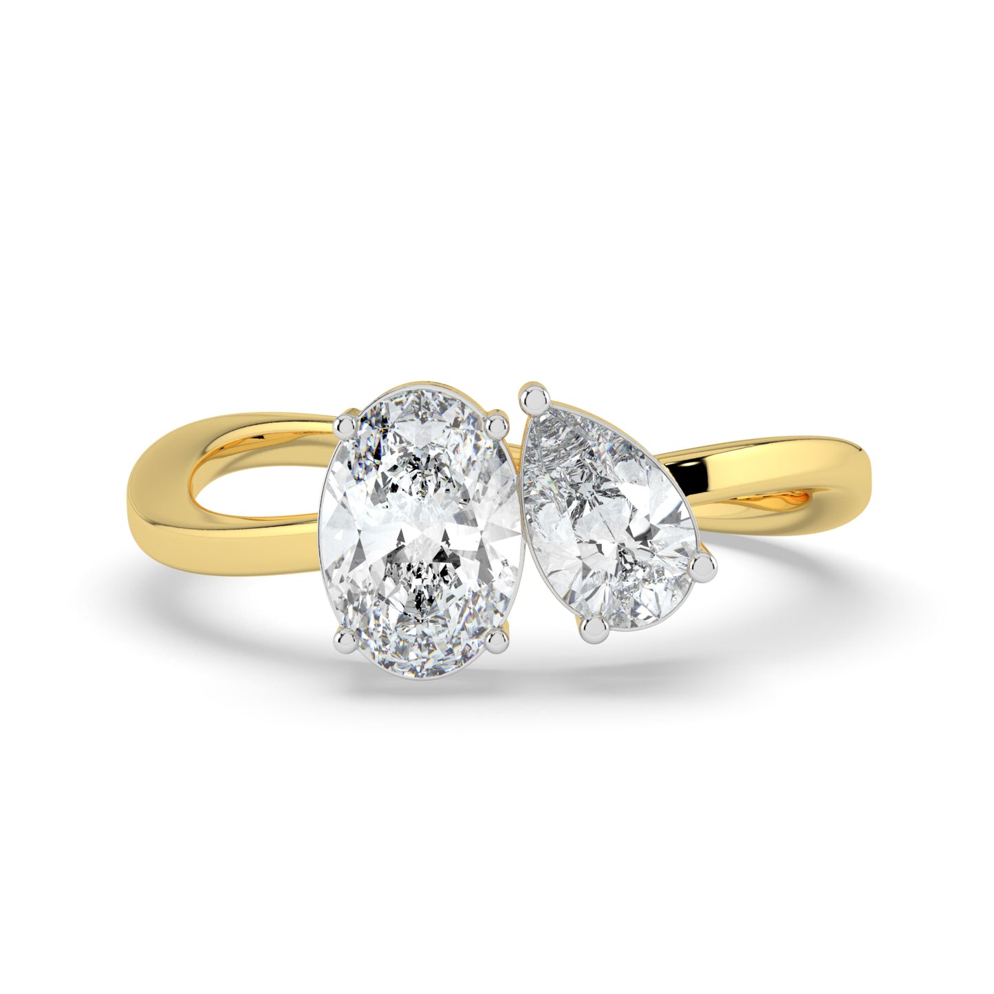Rythymic Duet Lab Diamond Ring