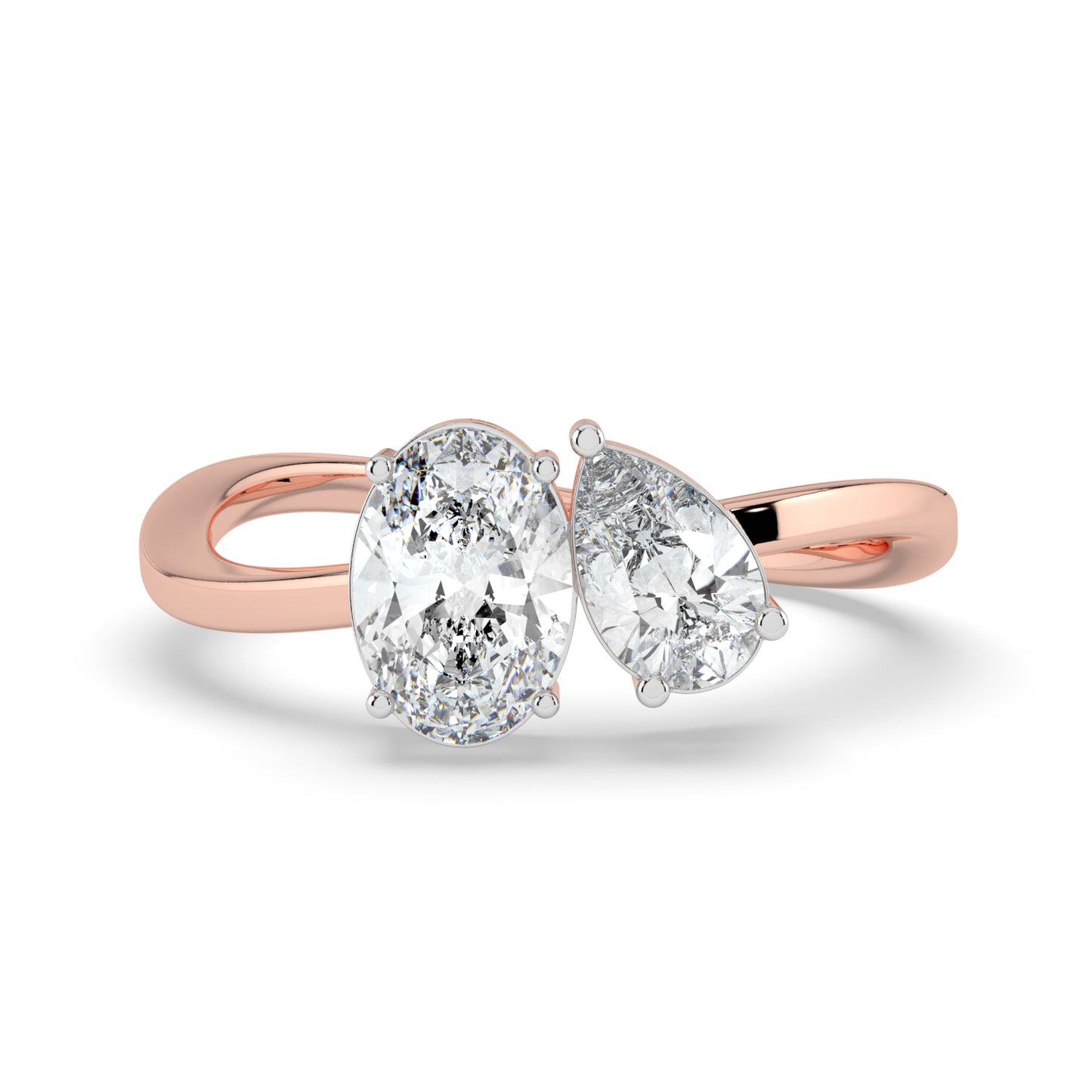Rythymic Duet Lab Diamond Ring
