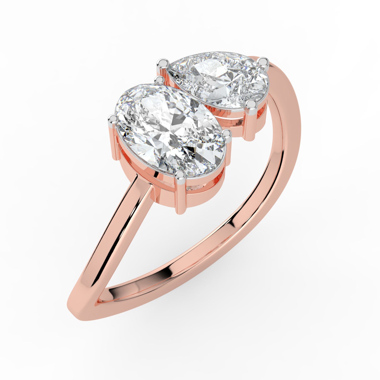 Rythymic Duet Lab Diamond Ring