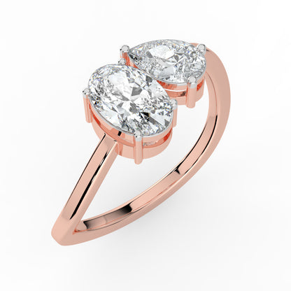 Rythymic Duet Lab Diamond Ring