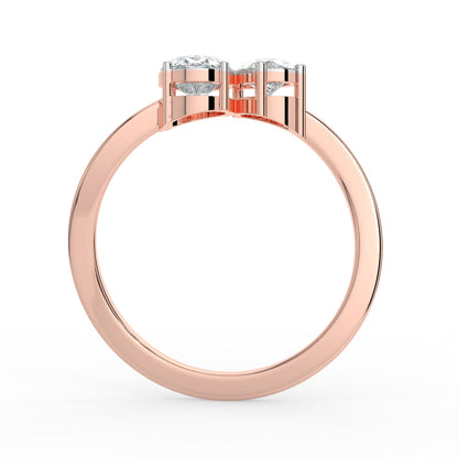 Rythymic Duet Lab Diamond Ring