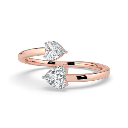Symphony Of Hearts Lab Diamond Ring