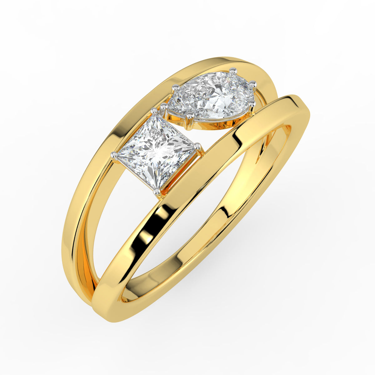 Amour Toi Et Moi Lab Diamond Ring