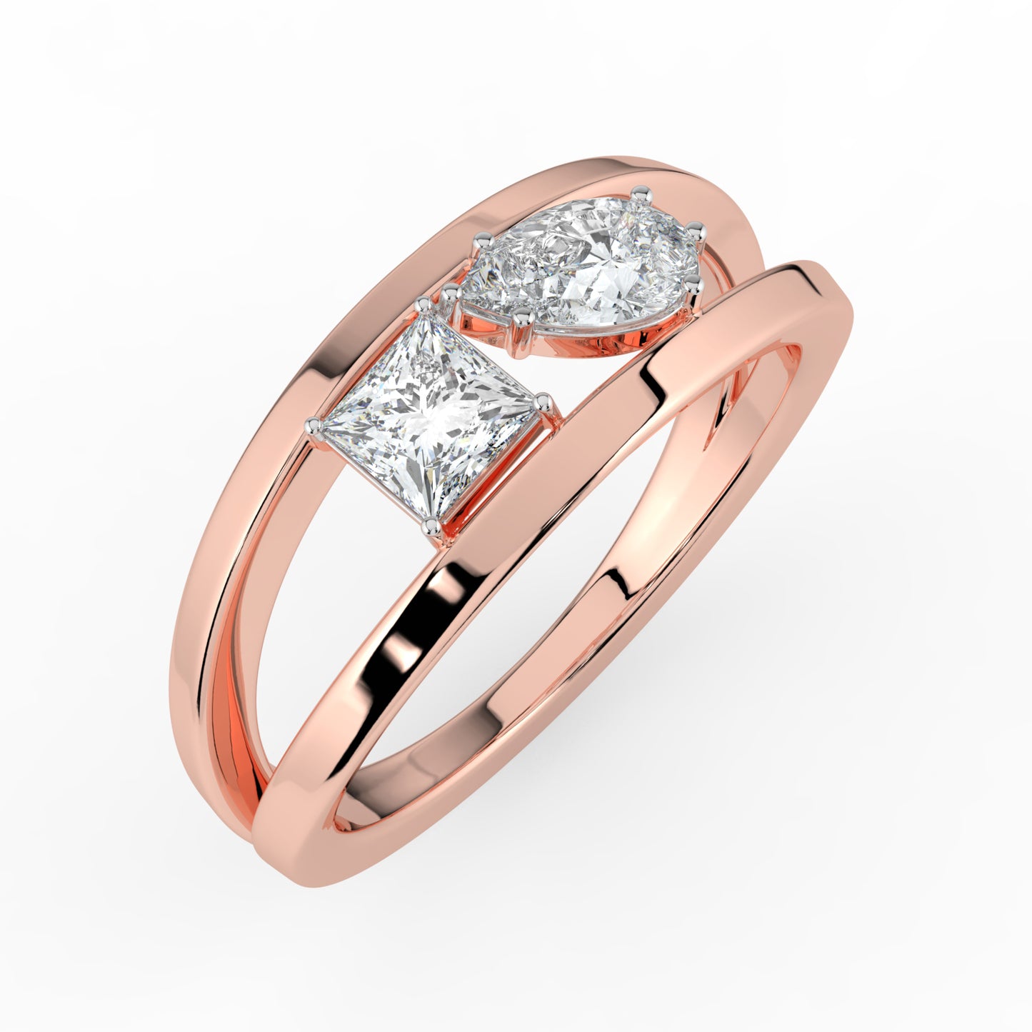 Amour Toi Et Moi Lab Diamond Ring