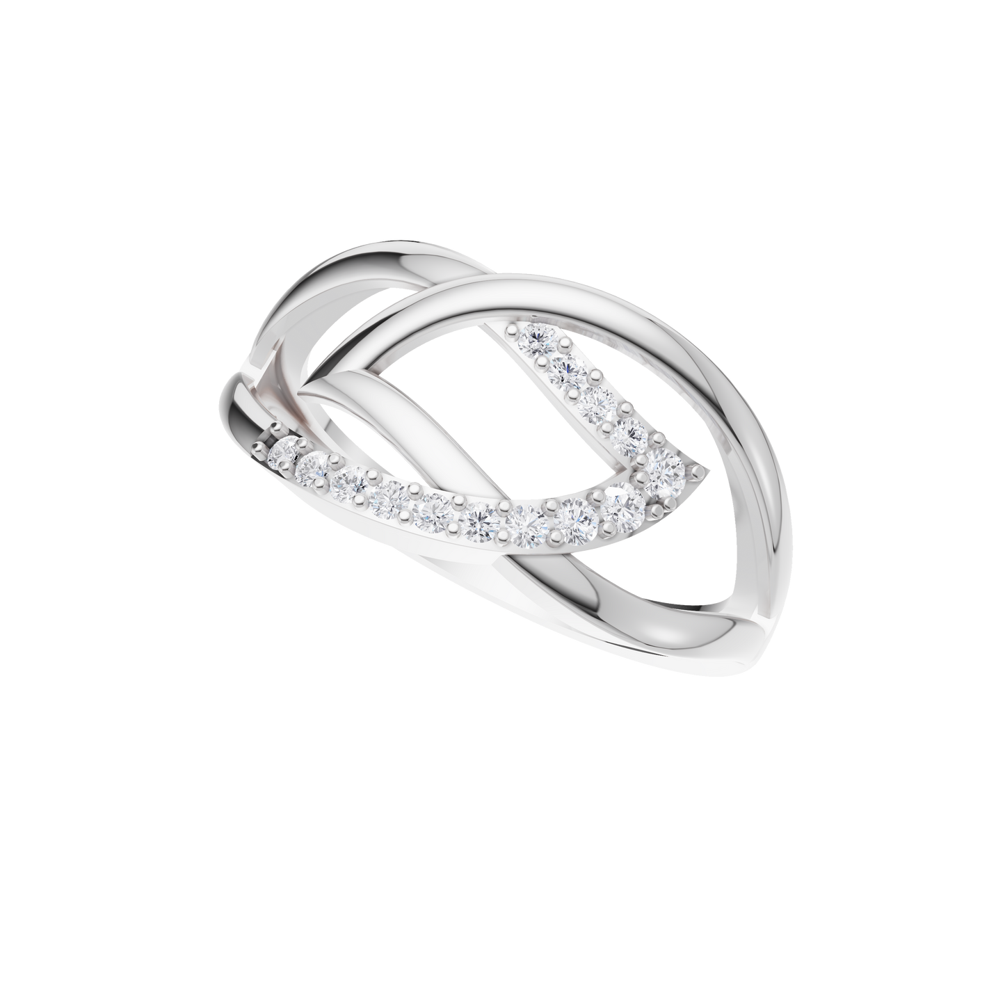 Petal Luster Diamond Ring