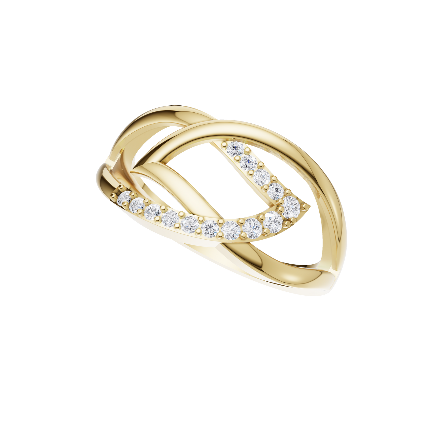 Petal Luster Diamond Ring