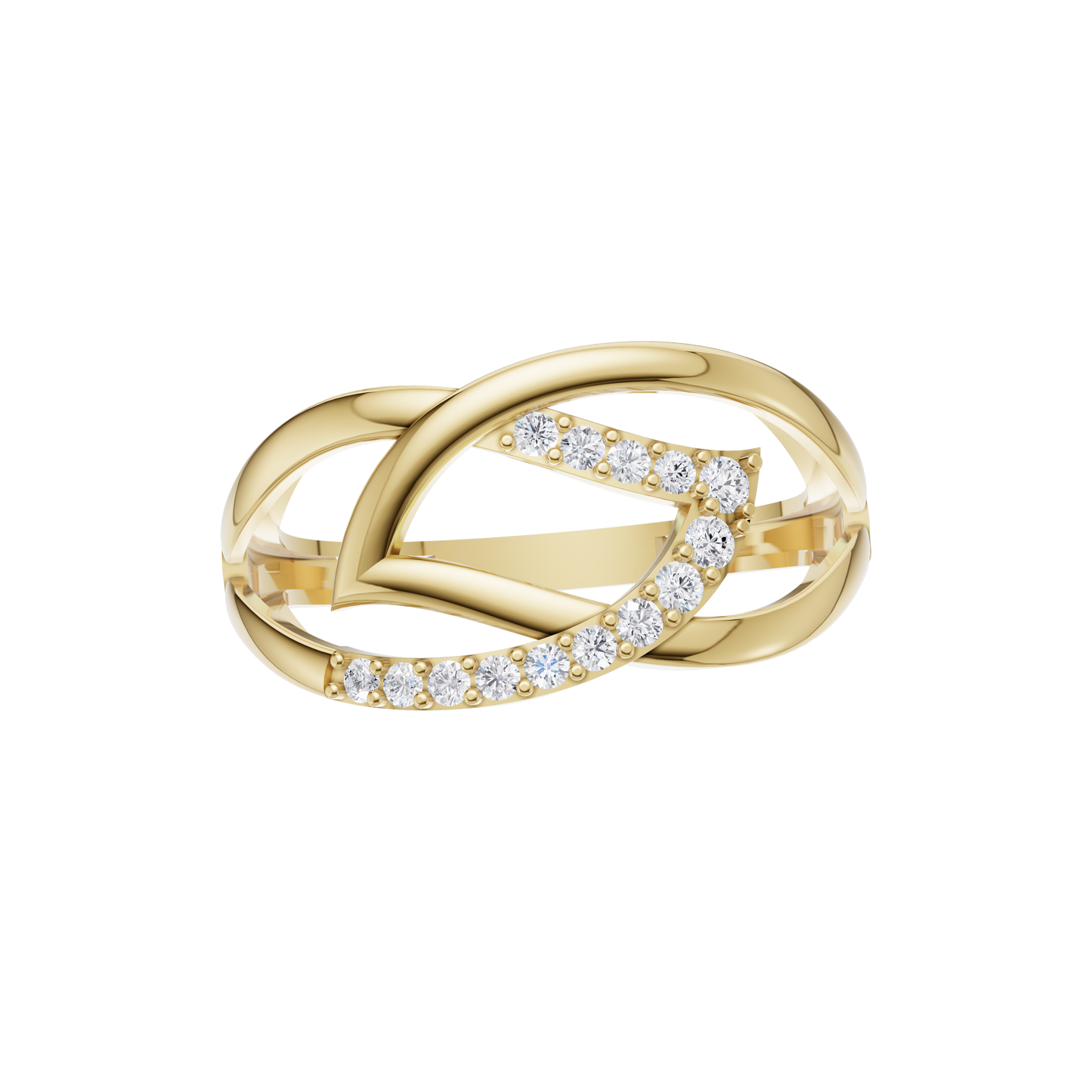 Petal Luster Diamond Ring