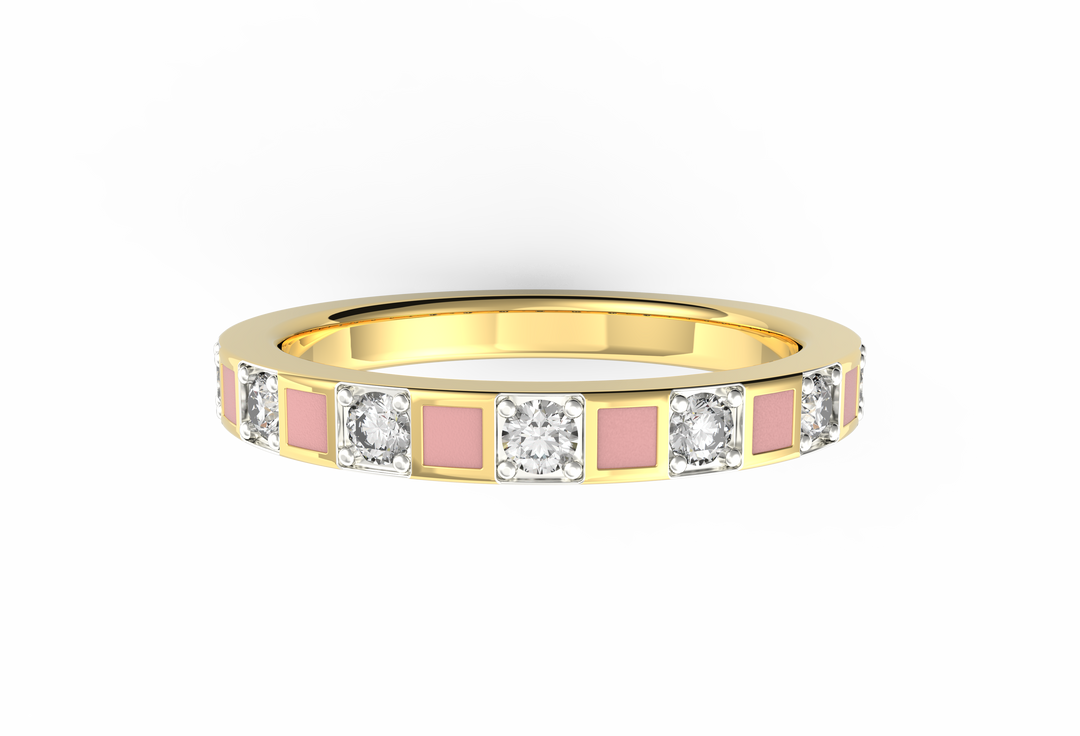 Pretty In Pink Lab Diamond Ring