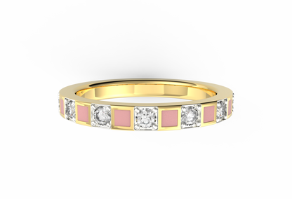 Pretty In Pink Lab Diamond Ring