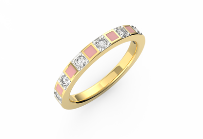 Pretty In Pink Lab Diamond Ring