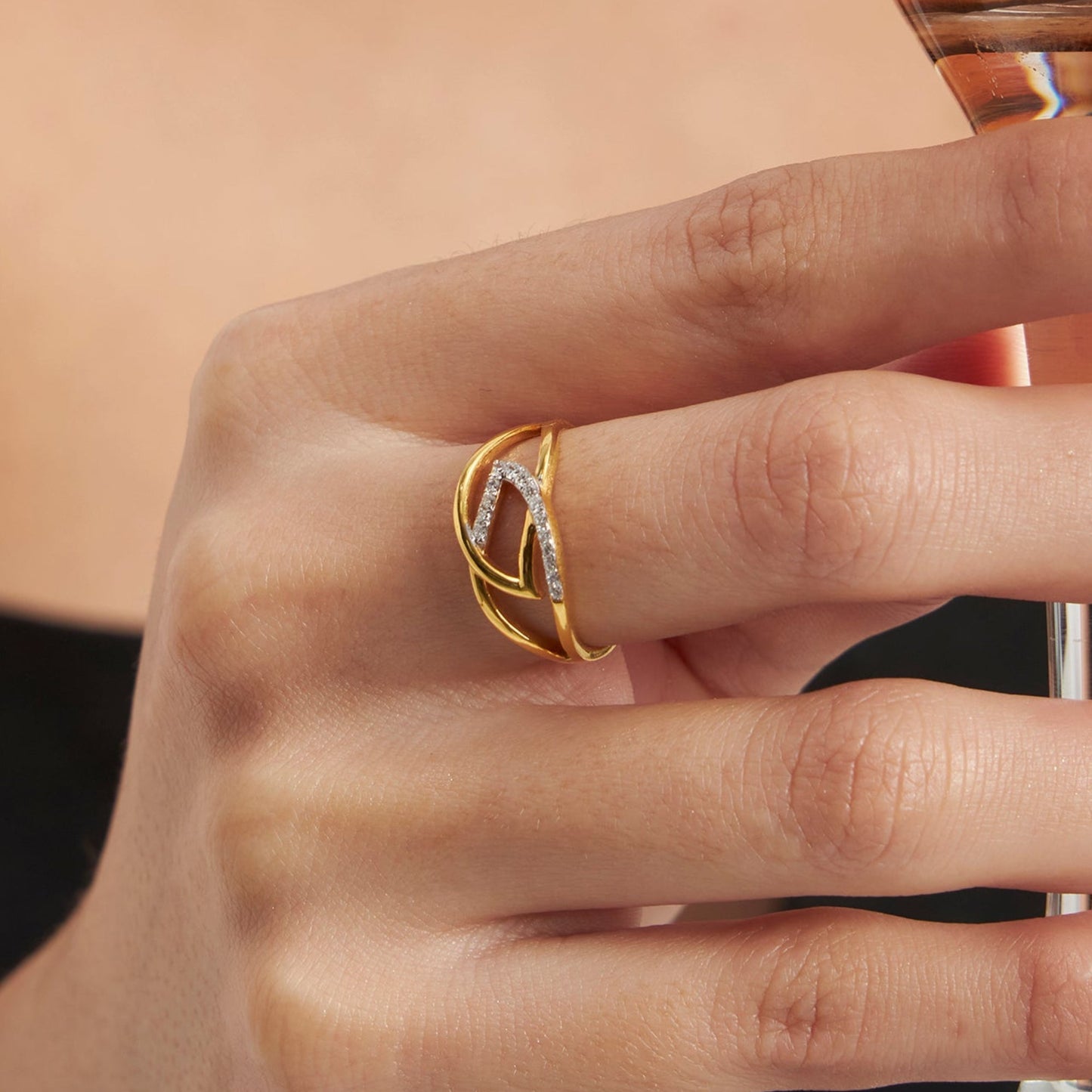 Petal Luster Diamond Ring