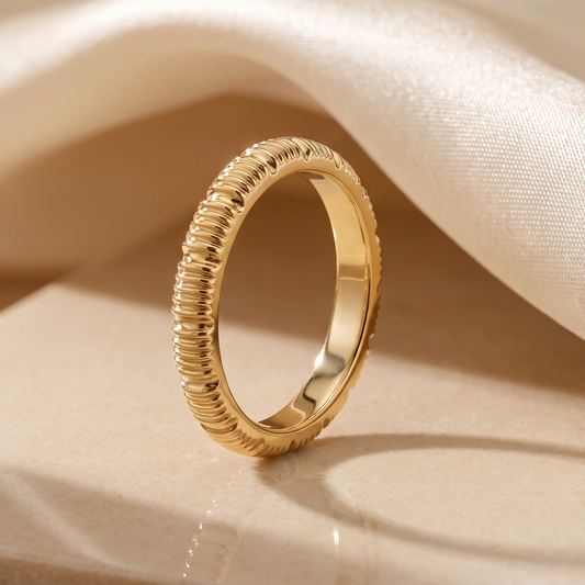Loco Textured Band Ring