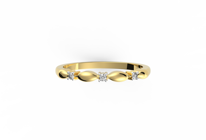 Gentle Rythm Lab Diamond Ring