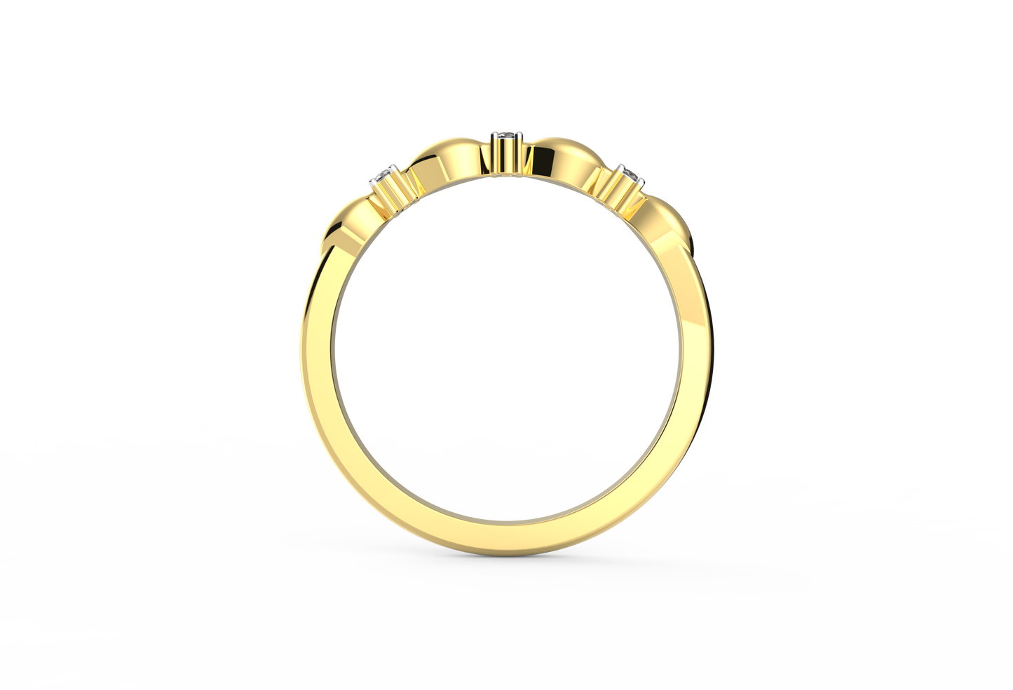 Gentle Rythm Lab Diamond Ring
