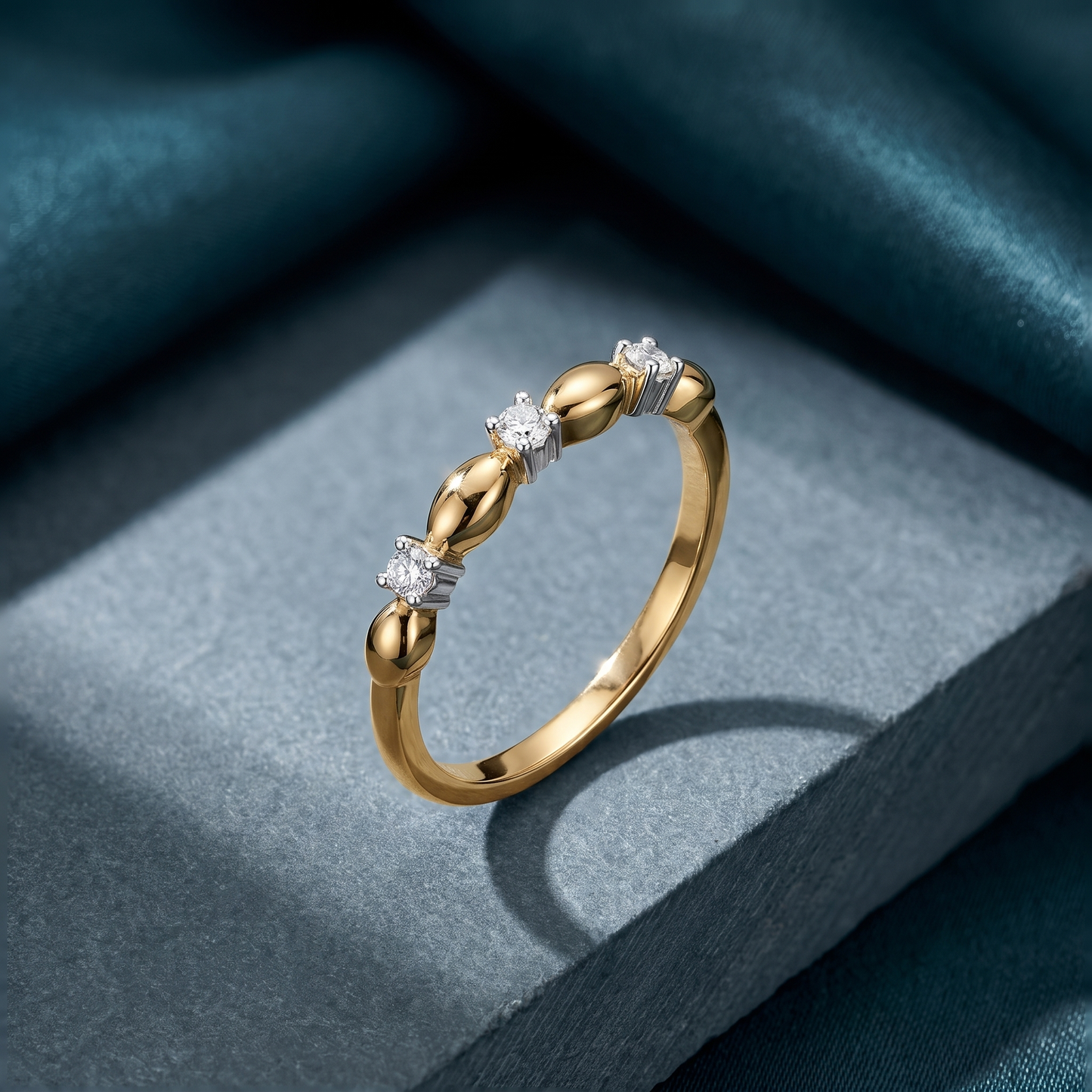 Gentle Rythm Lab Diamond Ring