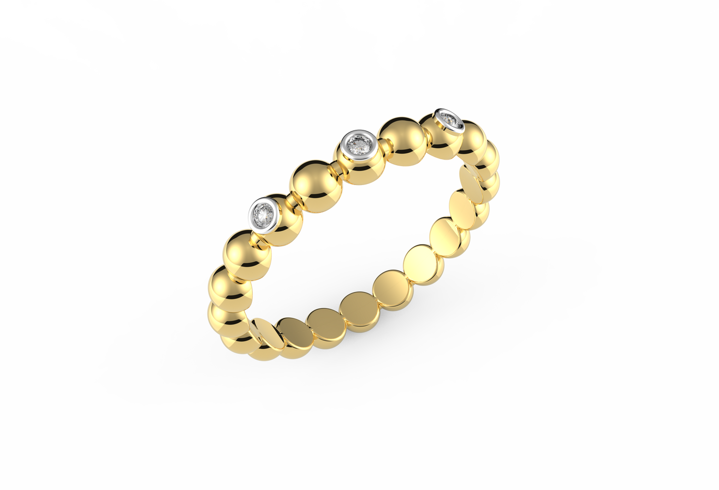 Bubble And Sparkles Lab Diamond Ring