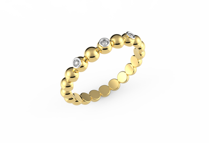 Bubble And Sparkles Lab Diamond Ring