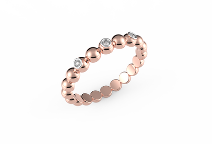 Bubble And Sparkles Lab Diamond Ring