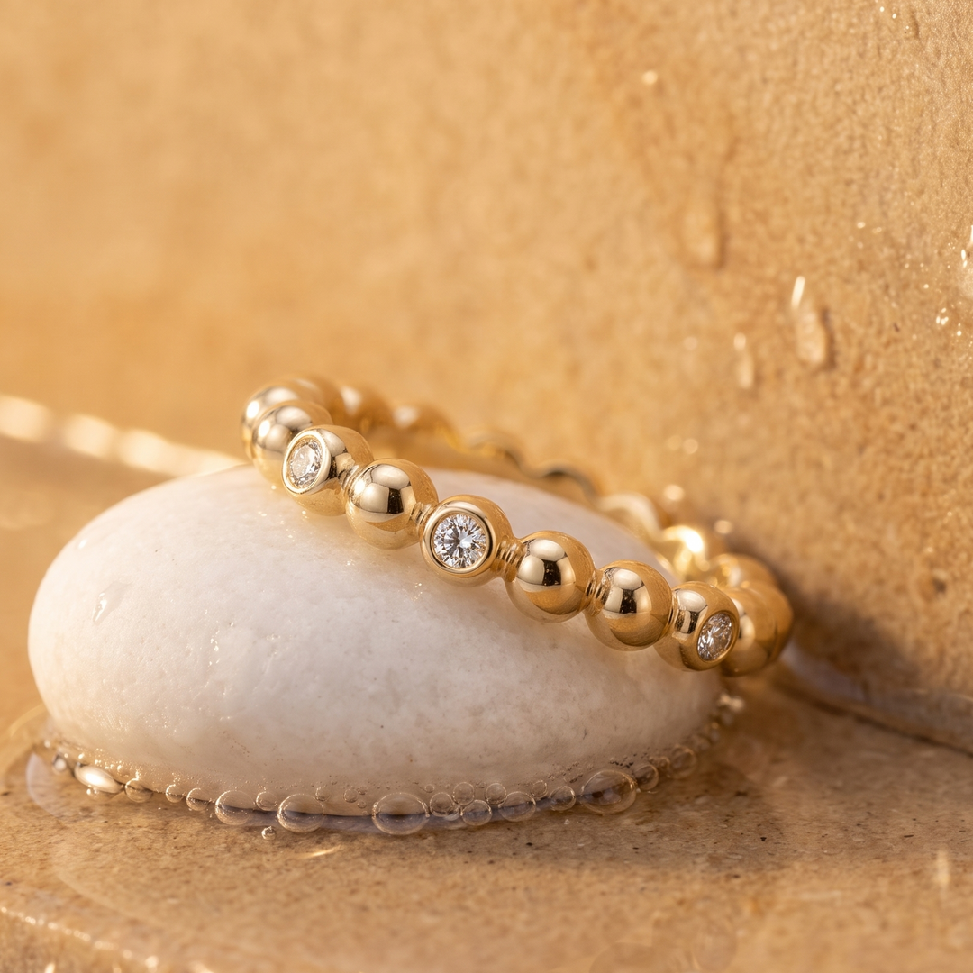 Bubble And Sparkles Lab Diamond Ring