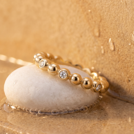 Bubble And Sparkles Lab Diamond Ring
