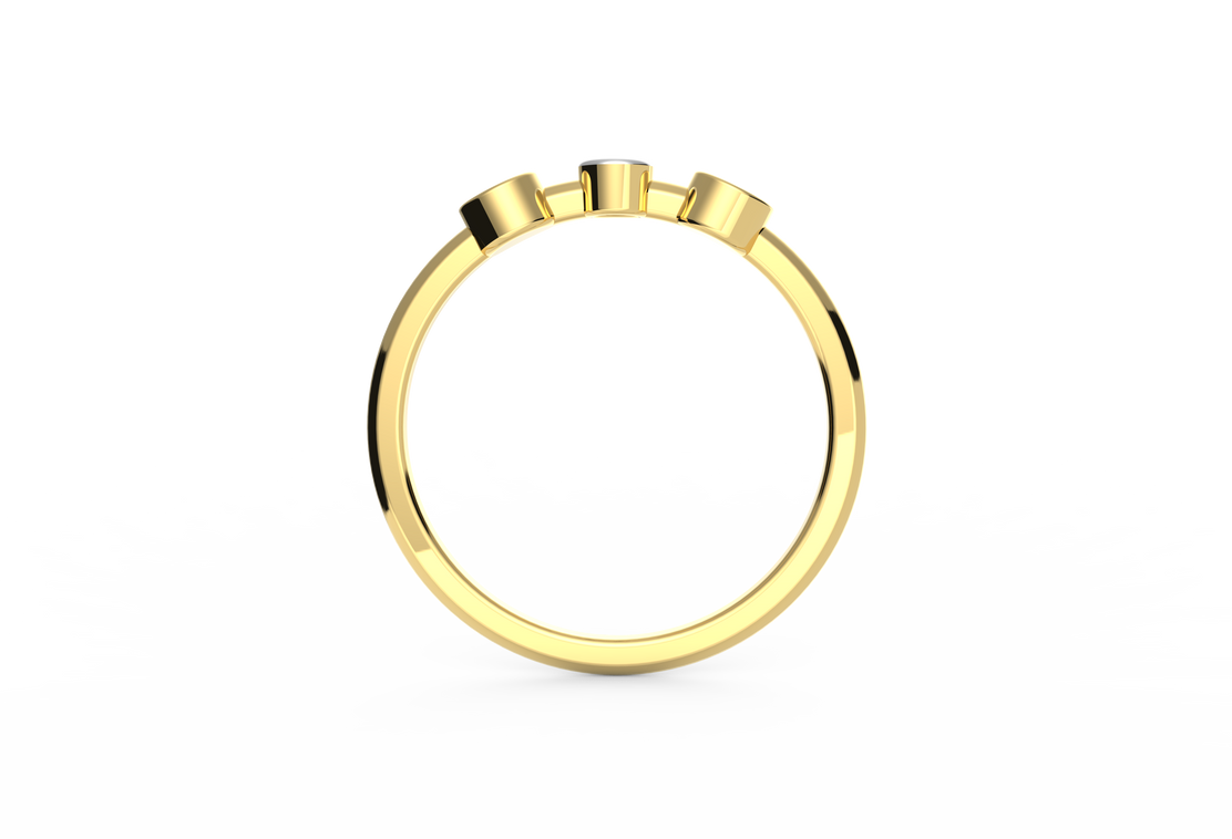 Daily Protection Evil Eye Lab Diamond Ring