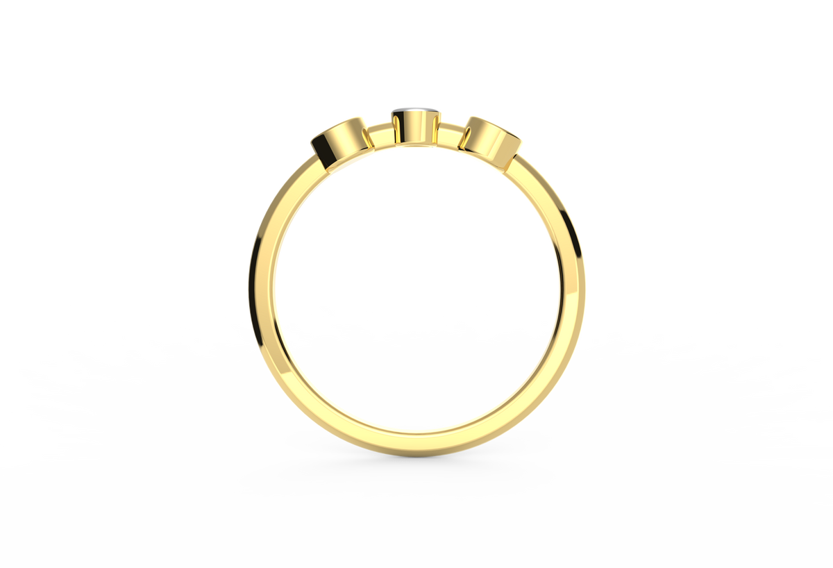Daily Protection Evil Eye Lab Diamond Ring