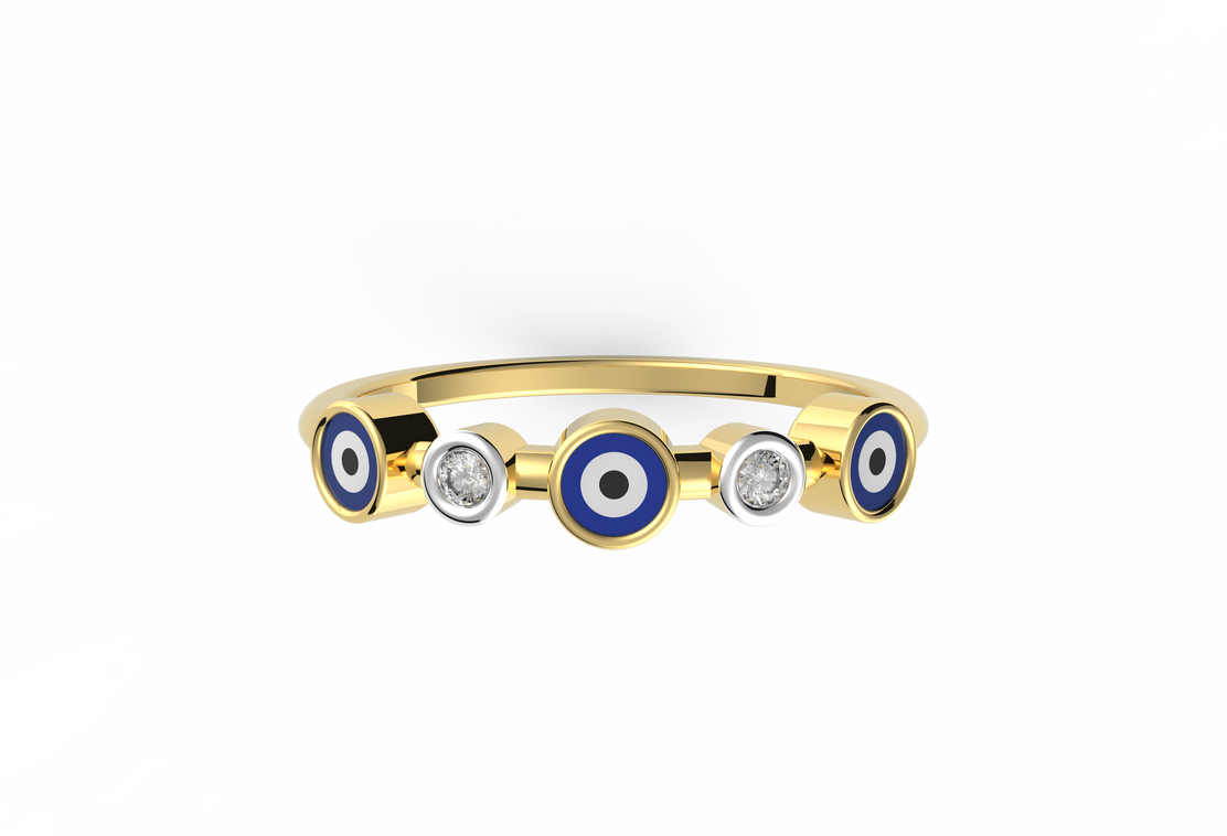 Evil Eye Lab Diamond Band