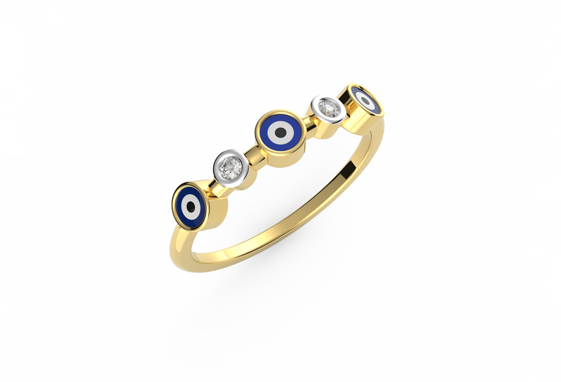 Evil Eye Lab Diamond Band