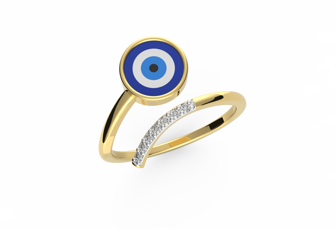 Elixir Evil Eye Lab Diamond Ring