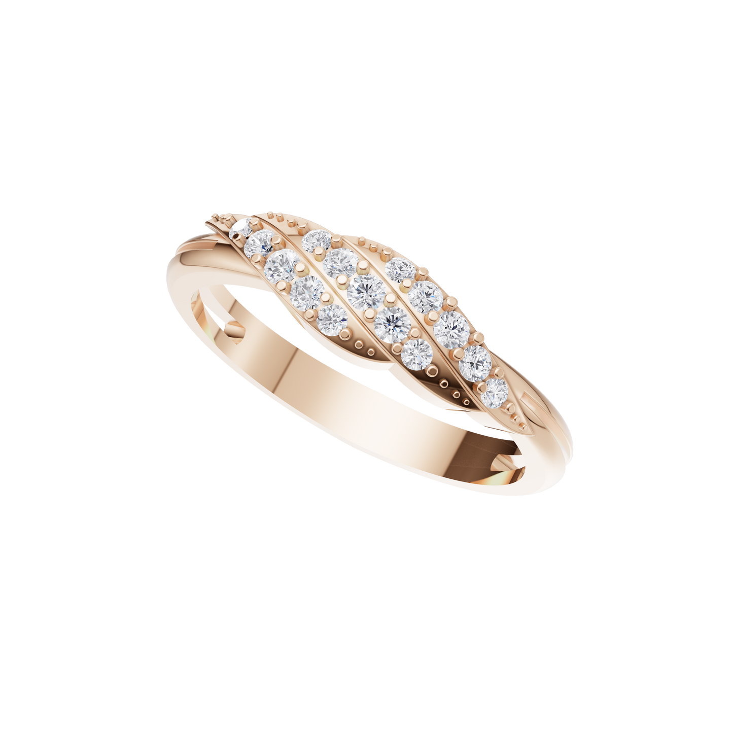 Gleaming Serenity Diamond Ring