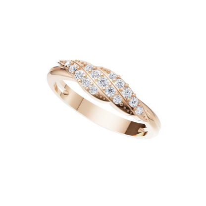 Gleaming Serenity Diamond Ring